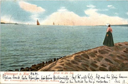Möltenort b. Kiel, Blick in die See