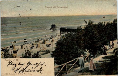 Sellin a.R., Strand mit Damenbad