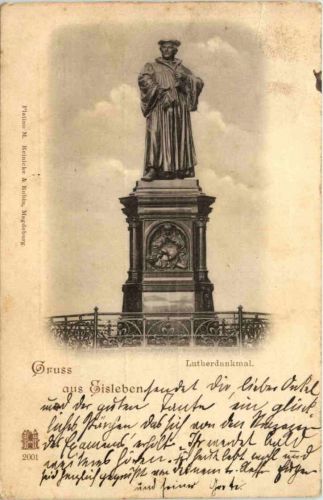 Gruss aus Eisleben - Lutherdenkmal