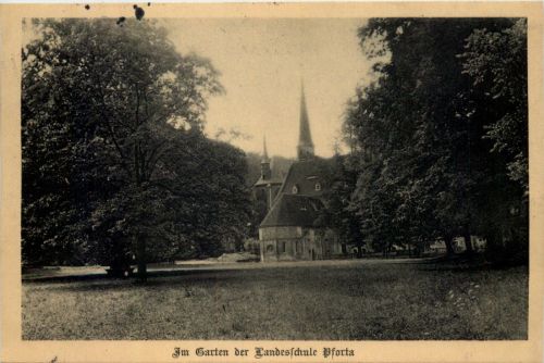 Naumburg, Im Garten derLandesschule Pforta