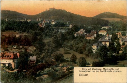 Eisenach, Blick auf Wartburg