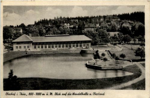 Oberhof, Blick auf die Wandelhalle u. Oberland