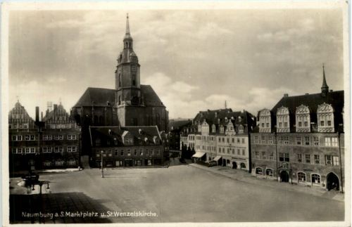 Naumburg, Marktplatz u. St. Wenzelskirche