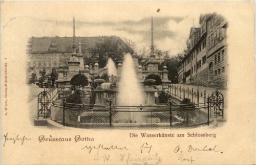 Gotha, Die Wasserkünste am Schlossberg