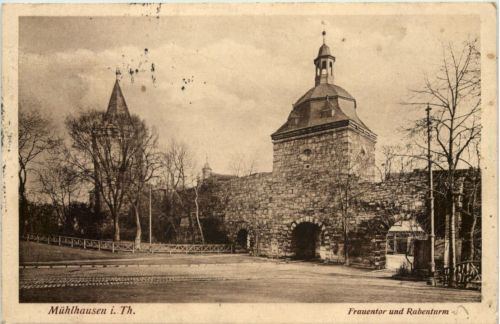 Mühlhausen, Frauentor und Rabenturm
