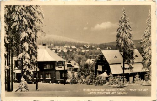 Oberhof, Blick von der Tambacherstrasse