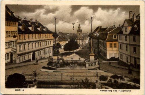 Gotha, Schlossberg und Hauptmarkt