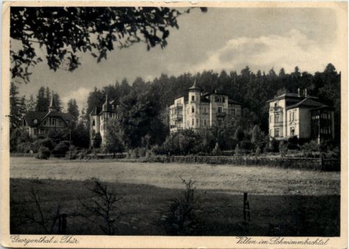 Georgenthal in Thüringen,, Villen im Schwimmbachtal