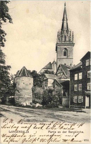 Langensalza, Partie an der Bergkirche