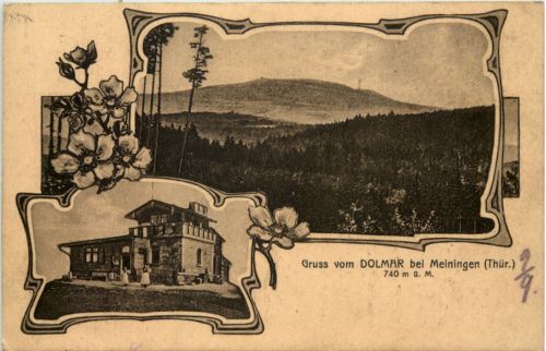Gruss vom Dolmar bei Meiningen