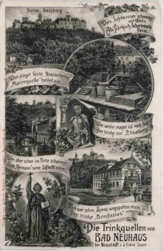 Bad Neuhaus, die Trinkquellen bei Neustadt a.d. fränk. Saale