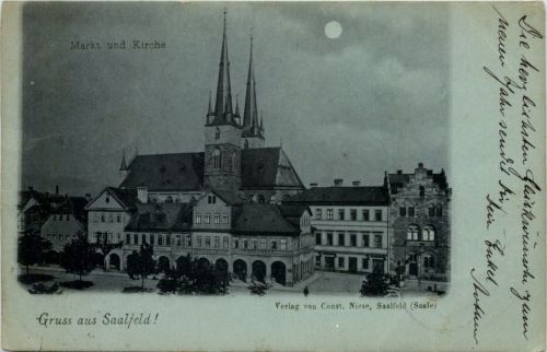 Saalfeld/Saale, Markt und Kirche