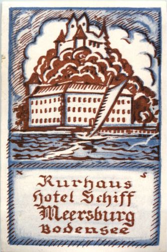 Meersburg - Kurhaus Hotel Schiff - Etikett