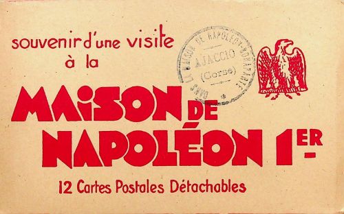 Booklet Ajaccio - Maison de Napoleon - 12 CPA