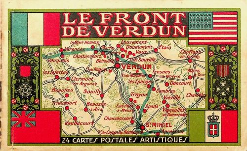Booklet Le Front de Verdun - 24 CPA
