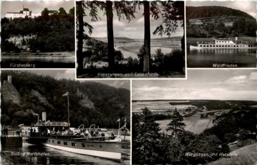 Oberweser-Personenschiffahrt, div. Bilder zw. Hann-Münden u. Minden