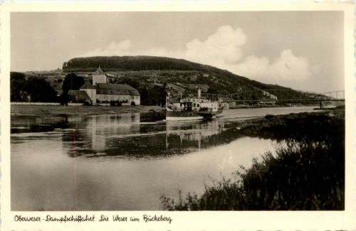 Die Weser bei Bückeberg, Oberweser-Dampfschiffahrt