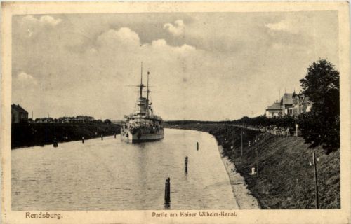 Rendsburg, Partie am Kaiser Wilhelm-Kanal