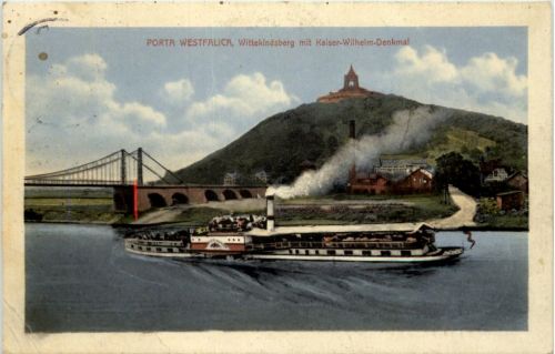 Porta Westfalica, Wittekindsberg mit Kaiser Wilhelm Denkmal