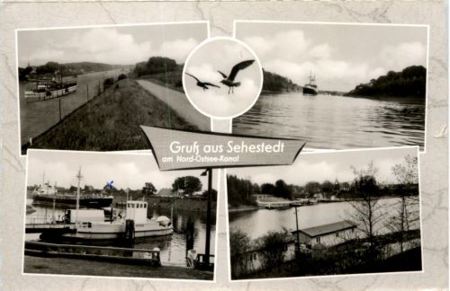 Gruss aus Sehestedt am Nord-Ostsee-Kanal, div. Bilder