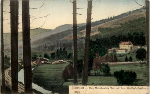 Ilmenau, Das Manebacher Tor mit dem Waldschlösschen