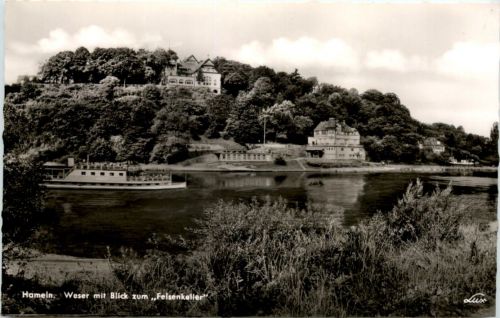 Hameln a d Weser, Weser mit Blick zum Felsenkeller