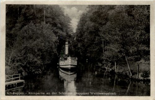 Alt-Ruppin, Rhinpartie an der Schleuse