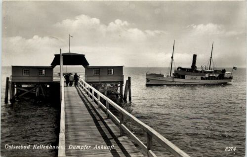 Seebad Kellenhusen, Dampfer Ankunft