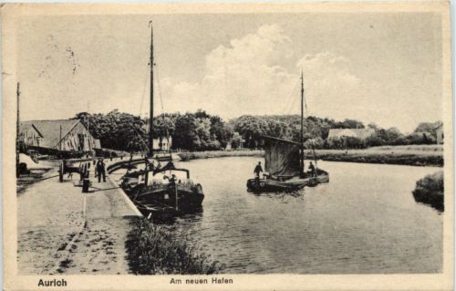 Aurich, Am neuen Hafen