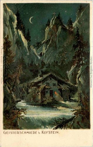 Geisterschmiede bei Kufstein - Litho