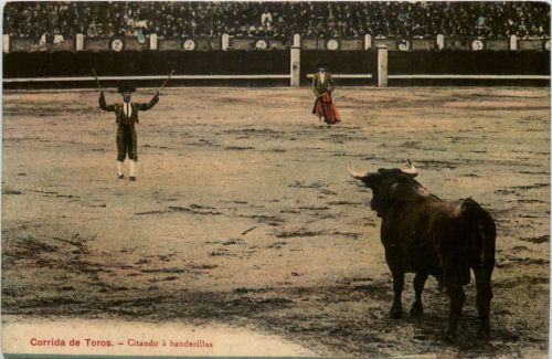 Corrida de Toros - Citando a banderillas