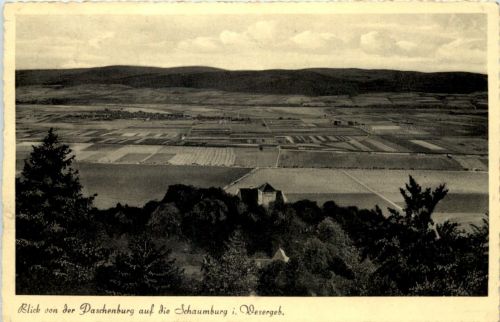 Blick von der Paschenburg auf die Schumburg
