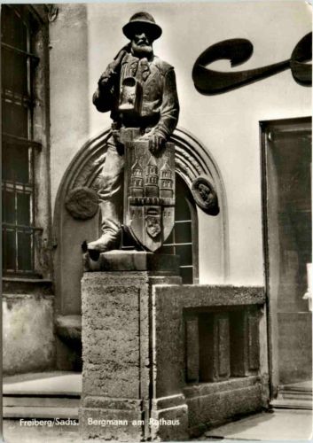 Freiberg, Bergmann am Rathaus