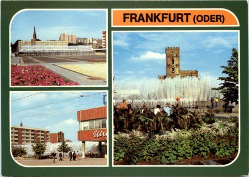 Frankfurt Oder, Blick vom Hochhaus zur Karl Marx Strasse