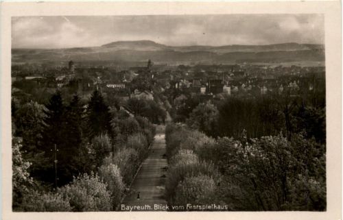 Bayreuth, Blick vom Festspielhaus