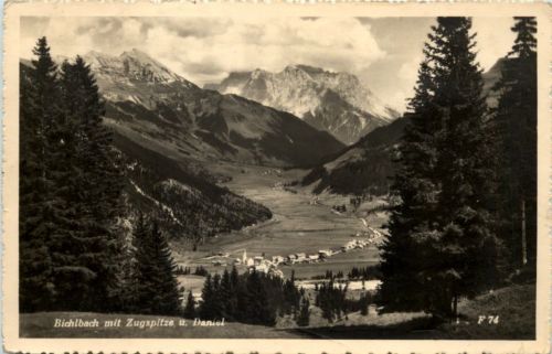 Bichlbach mit Zugspitze u. daniel