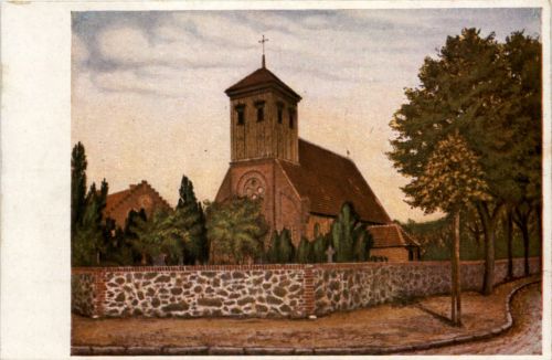 Genesungsheim Gross-Besten, Dorfkirche mit altem Friedhof
