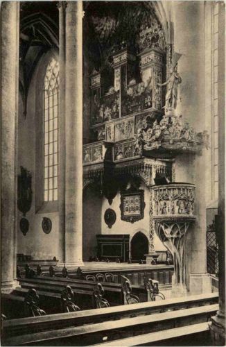 Nördlingen, Alte Orgel in der St. Georgskirche