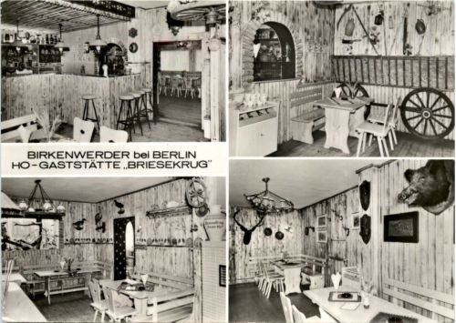 Birkenwerder bei Berlin, Ho-Gaststätte Briesekrug, div. Bilder