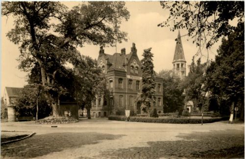 Zeuthen/Mark,, Blick zum Rathaus