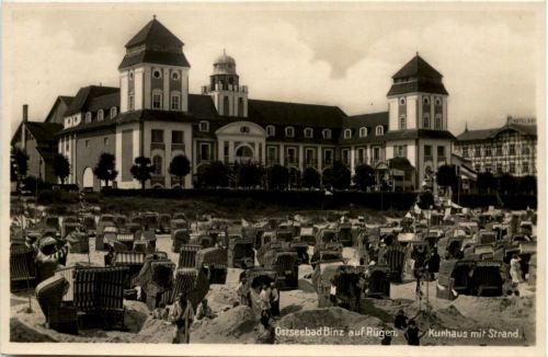 Binz a. Rügen, Kurhaus mit Strand