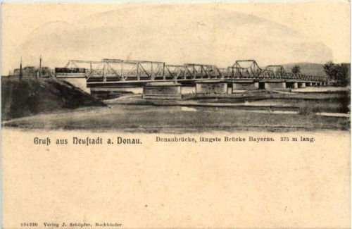Gruss aus Neustadt a. Donau, Donaubrücke