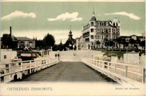 Seebad Zinnowitz, Brücke mit Strandstrasse