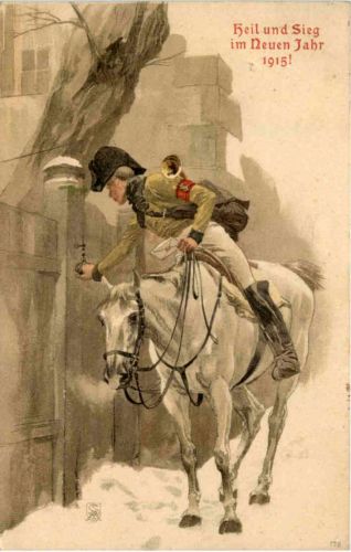 Postbote - Heil und Sieg im Neuen Jahr 1915