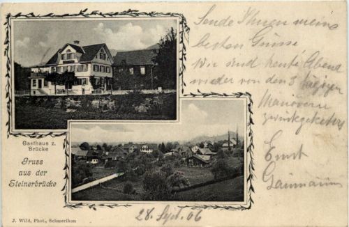 Gruss aus der Steinerbrücke - Kaltbrunn - St. Gallen