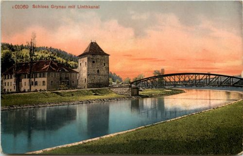 Schloss Grynau mit Linthkanal - Tuggen Schwyz