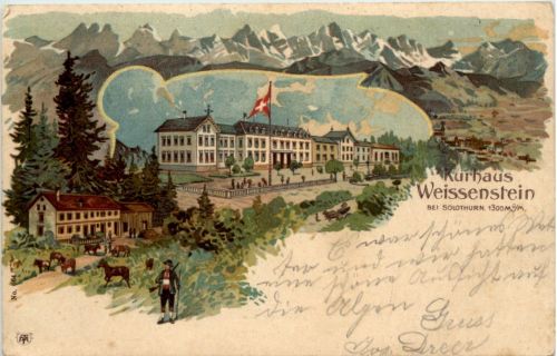 Kurhaus Weissenstein bei Solothurn - Litho