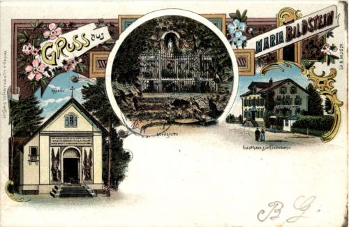 Gruss aus Maria-Bildstein Benken - Litho UPU