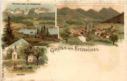 Gruss aus Kitzbühel - Litho