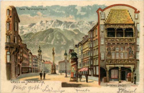Gruss aus Innsbruck - Litho